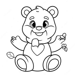 1980's Care Bears Coloring Pages