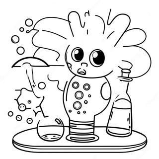 Exciting Science Experiment Coloring Page 134264-66365