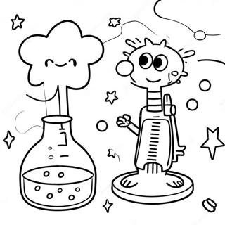 Exciting Science Experiment Coloring Page 134264-66367