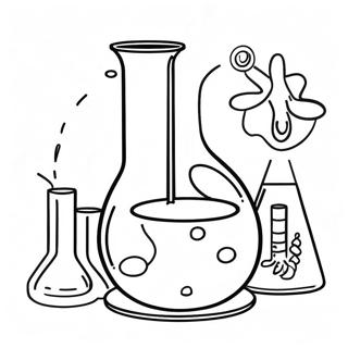 Colorful Chemistry Lab Coloring Page 134265-66371