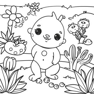 Colorful Garten Of Ban Ban 4 Characters Coloring Page 134314-66405