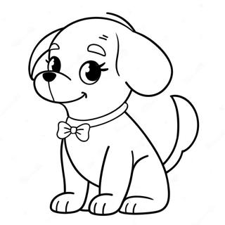 Puppy Barbie Dog Coloring Pages