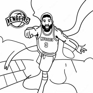 Denver Nuggets Coloring Pages