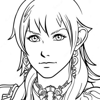 Final Fantasy Coloring Page 134466-66522