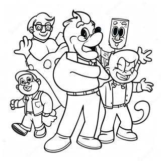 Exciting Universal Studios Characters Coloring Page 134518 66568