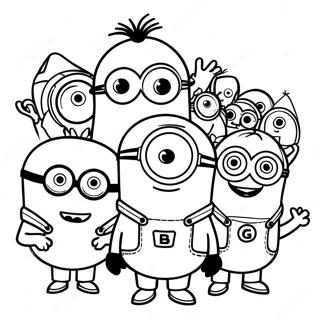 Fun Universal Studios Minions Coloring Page 134521 66578