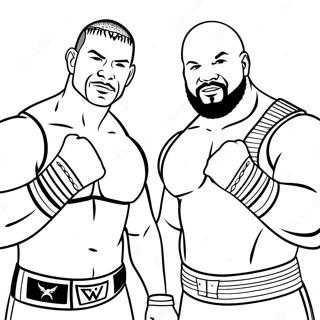 Wwe Tag Team Champions Coloring Page 134573-66618