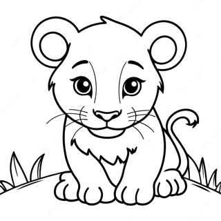 Lion Cub Coloring Page 134647-66661