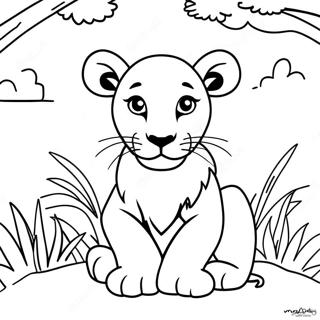 Lion Cub Coloring Page 134647-66662