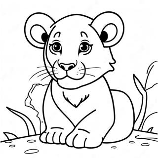 Lion Cub Coloring Page 134647-66663