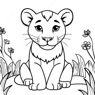 Lion Cub Coloring Page 134647-66664