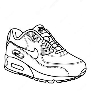 Classic Air Max Shoes Coloring Page 134675-66689