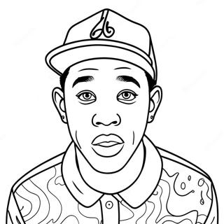 Tyler The Creator Coloring Page 134750-66742