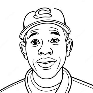 Colorful Tyler The Creator Portrait Coloring Page 134751-66746