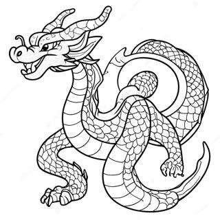 Majestic Shenron Dragon Coloring Page 134777-66766