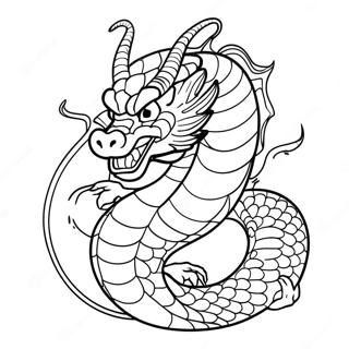 Majestic Shenron Dragon Coloring Page 134777-66767