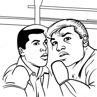 Muhammad Ali Coloring Pages