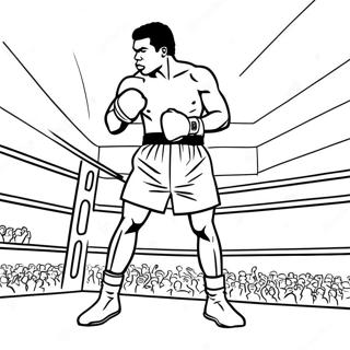 Muhammad Ali In The Ring Coloring Page 134828-66805