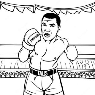 Muhammad Ali In The Ring Coloring Page 134828-66806