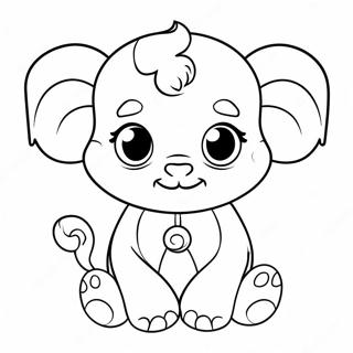 Cute Aleph Bais Animals Coloring Page 134906-66872