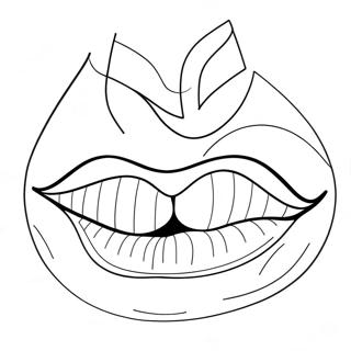 Lip Coloring Pages