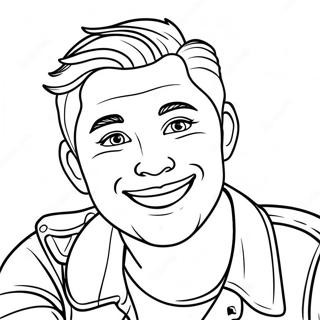 Youtuber Coloring Page 134955-66901