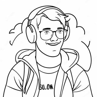 Youtuber Coloring Page 134955-66902