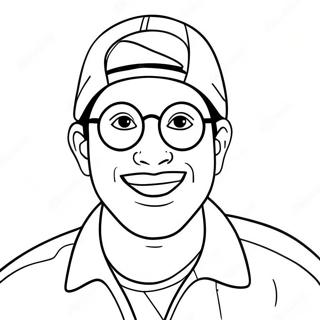 Youtuber Coloring Page 134955-66904