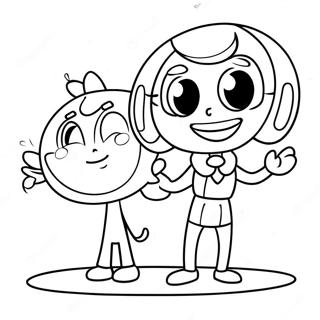 Cosmo And Wanda Sparkling Coloring Page 135085-67009