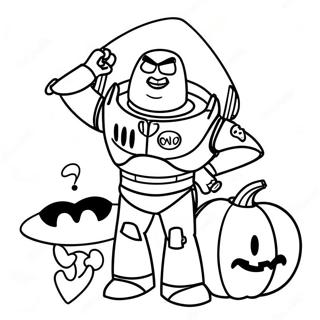 Toy Story Halloween Coloring Pages