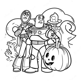 Toy Story Halloween Coloring Page 135109-67023