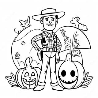 Toy Story Halloween Coloring Page 135109-67024