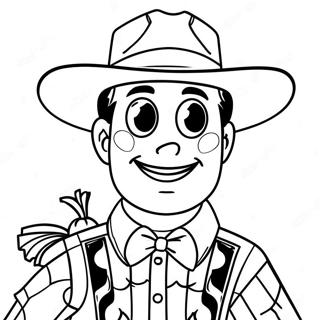 Woody In Halloween Costume Coloring Page 135110-67025