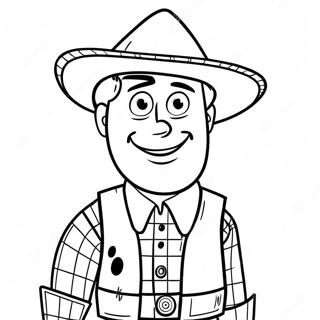 Woody In Halloween Costume Coloring Page 135110-67026