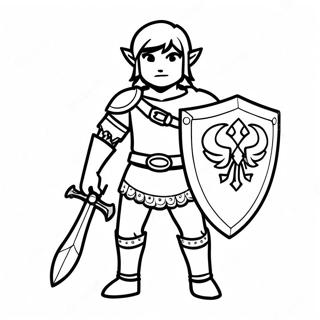 Link In Majestic Armor Coloring Page 135162-67065