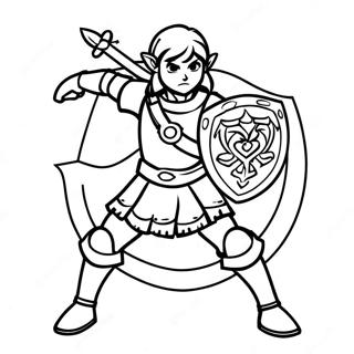 Link In Majestic Armor Coloring Page 135162 67068