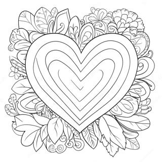 Big Valentine S Heart Coloring Page 135189-67090