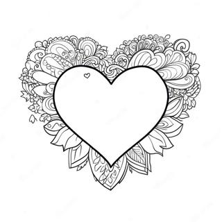 Sparkling Valentine S Heart Coloring Page 135191-67097