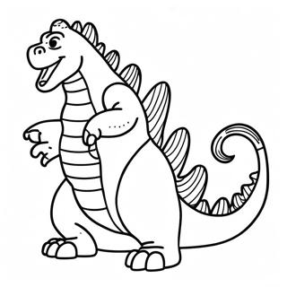 Among Us Godzilla Coloring Pages