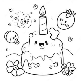 Happy 8th Birthday Coloring Pages