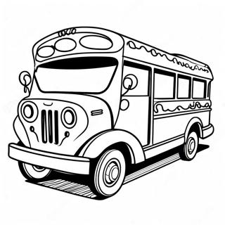 Colorful Jeepney In The Philippines Coloring Page 135340-67208