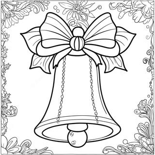 Sparkling Christmas Bell Coloring Page 135368-67233