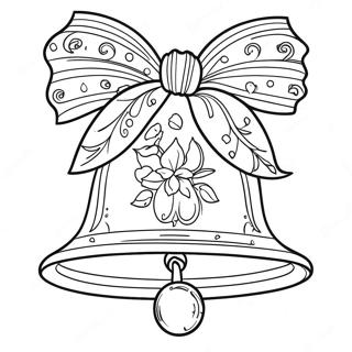Sparkling Christmas Bell Coloring Page 135368-67235