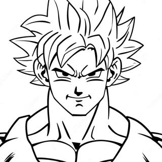 Goku Super Saiyan 4 Coloring Page 135390-67242