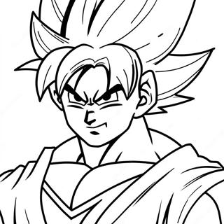 Goku Super Saiyan 4 Coloring Page 135390-67243