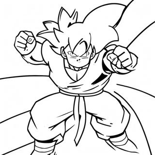 Goku Super Saiyan 4 Flying Coloring Page 135393-67256