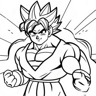 Goku Super Saiyan 4 In Battle Coloring Page 135394 67259