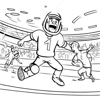 Exciting Football Game Scene Coloring Page 135417 67271
