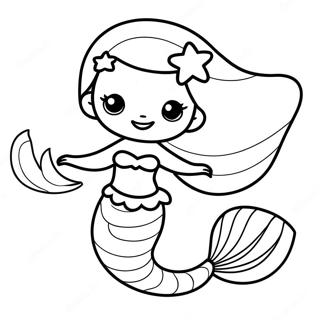 Cute Mermaid Coloring Page 135491-67323