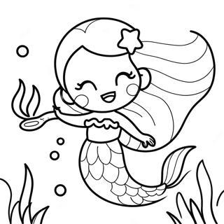 Cute Mermaid Coloring Page 135491-67324